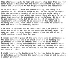 Lloyd Russell Moyle back-pedals furiously