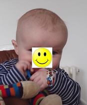 Baby head circumference jumping percentiles