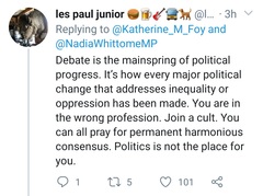 "We must not fetishise debate"