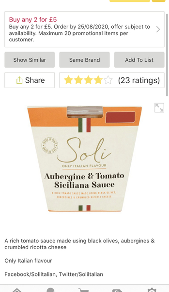 Yummiest thing you buy on Ocado?