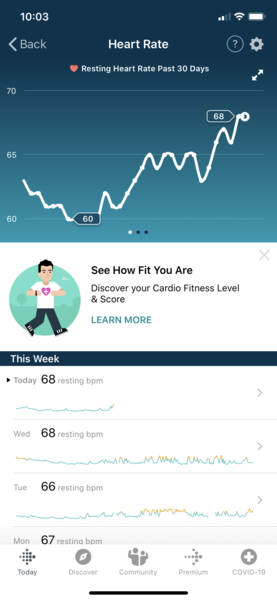 Tracking your cycle and possible BFP using RHR - part 3