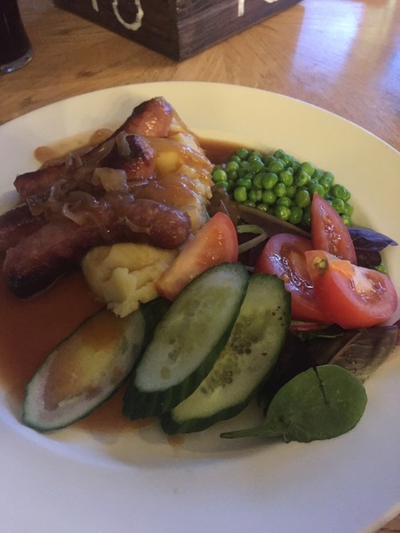 To think this is not right.  Salad with gravy!