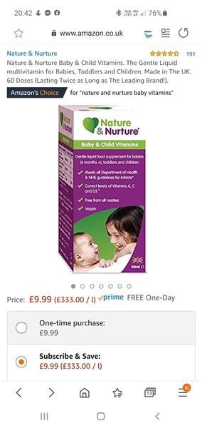 To force vitamin 'drops' on baby if she hates them?