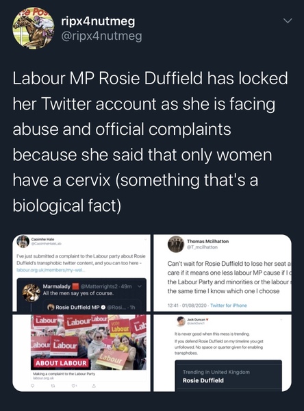 Today’s witch burning - Rosie Duffield MP