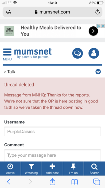 How can I ask MN to delete my post ?