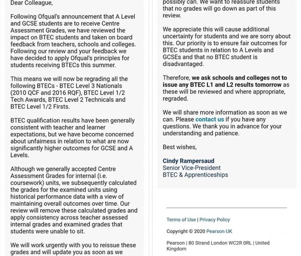 Ofqual's vanishing statement and the exam continuing farce.
