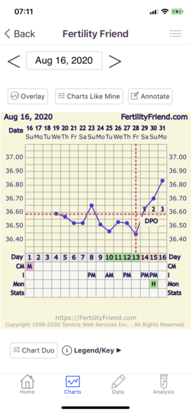 Tracking your cycle and possible BFP using RHR - part 3