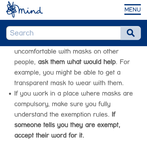 To ask the mask police to please PLEASE stop