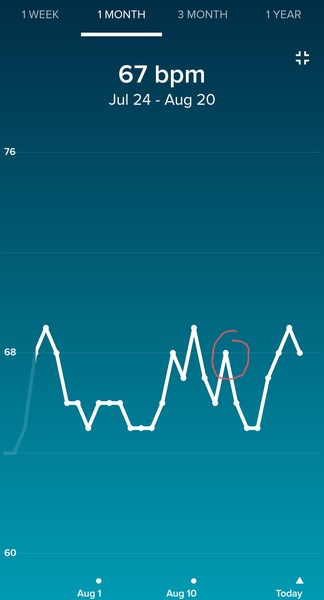 Tracking your cycle and possible BFP using RHR - part 3