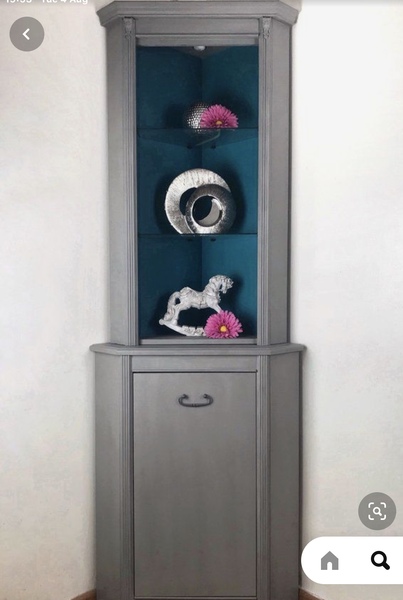 How can I make this corner cabinet look better?
