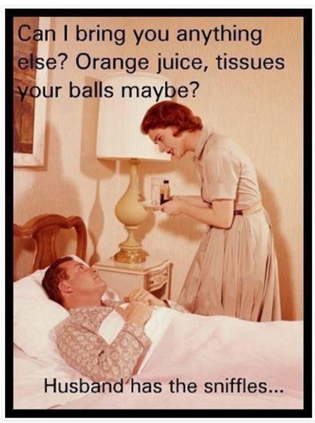 My husband is tired. I thought I’d better tell you all