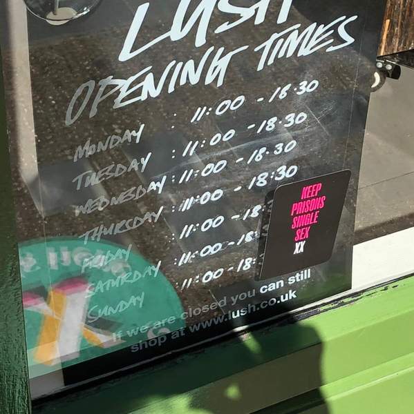 Lush Edinburgh say they wouldn't serve anyone in "woman" T-shirt