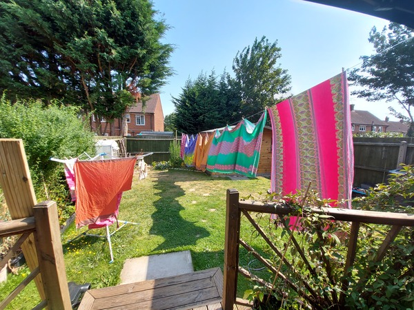 Just bought a huge amount of second hand fabric for my business!