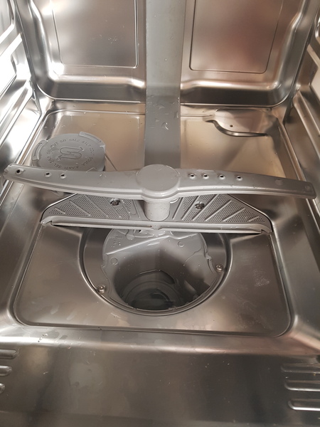 Check water on dishwasher