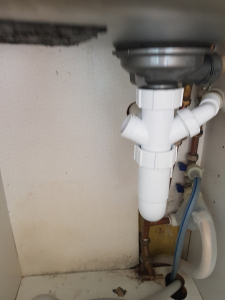 Check water on dishwasher