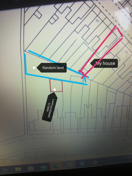 How do I find out who owns this random bit of land?