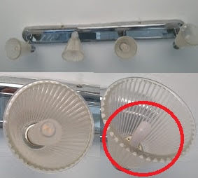 Will I have to replace the whole light fitting? (Photo)