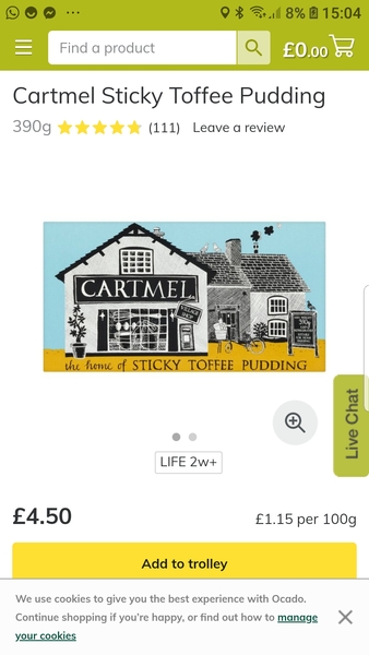Yummiest thing you buy on Ocado?