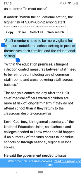 Should teachers be extra vigilant to infection in their every day lives to reduce school transmission?