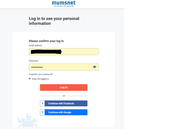Can't get into My Mumsnet