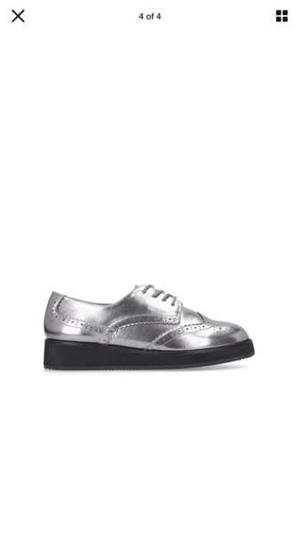 Non-black flatform brogues/lace-ups