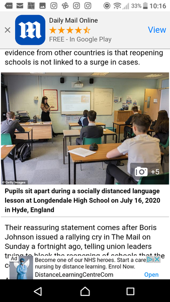 To think that the Daily Mail is catching on about schools