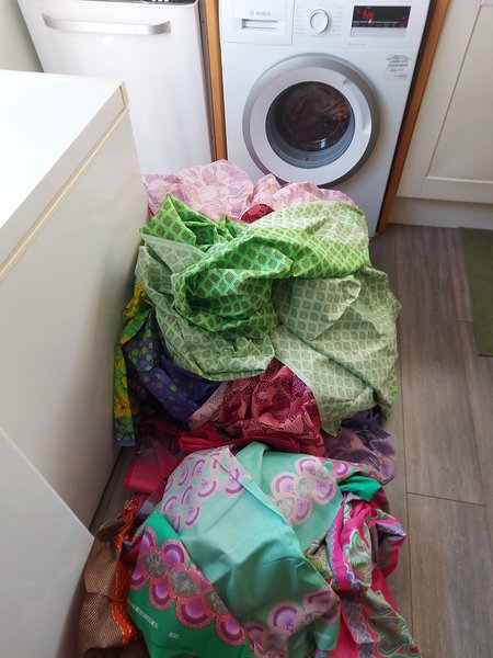 Just bought a huge amount of second hand fabric for my business!