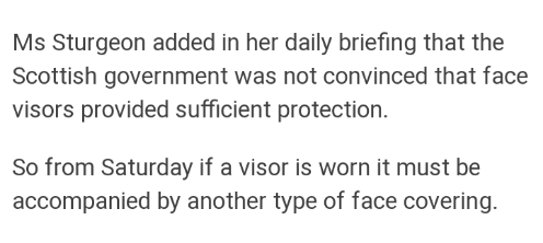 To those who believe visors are a solution for those who can't wear masks