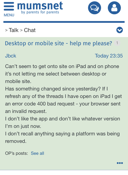 Desktop or mobile site - help me please?