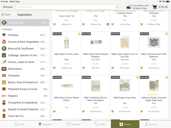 Ocado priority, tips and hacks and Toblerone