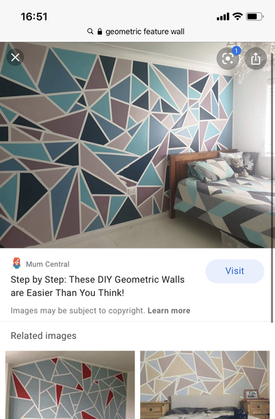 Your favourite geometric wall designs for a feature wall