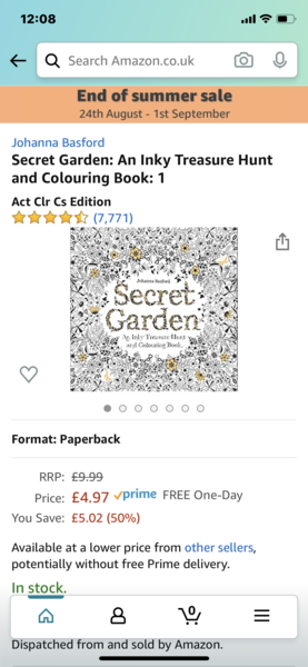 Adult colouring in