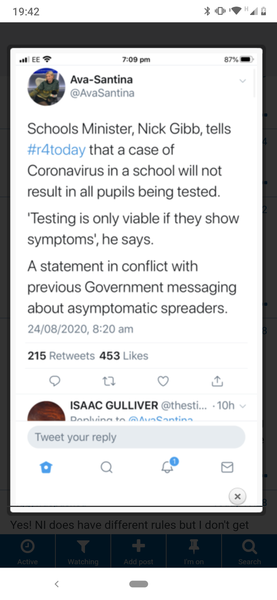 Should teachers be extra vigilant to infection in their every day lives to reduce school transmission?