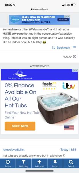To think a hot tub in the kitchen isn't a great idea?