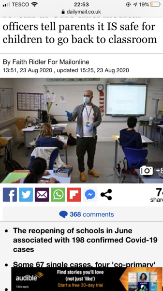 BBC school social distancing imagery