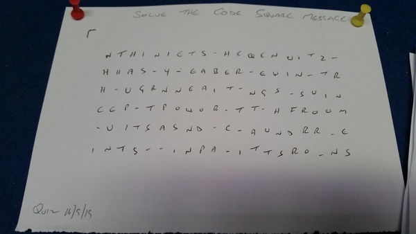 Can anyone solve this "code square"?