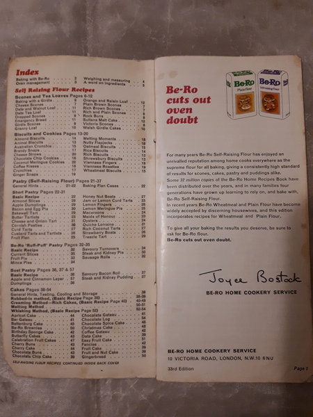 To ask if anyone has this Be-Ro cookbook and can help me out?