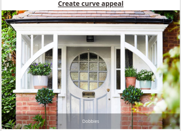 Ornate front porch