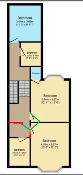 Bedrooms too small to be called bedrooms, how big a reduction in price?