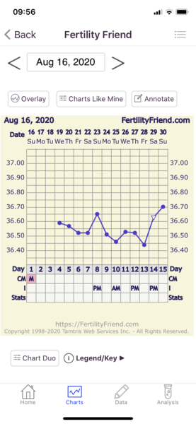 Tracking your cycle and possible BFP using RHR - part 3