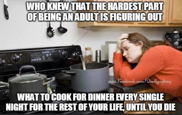 To ask what you’re having for dinner?