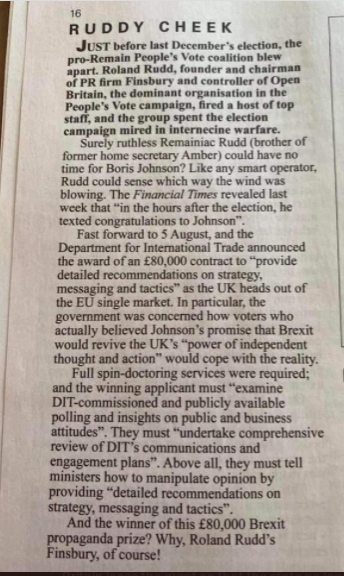 Westminstenders: Run Forrest Run