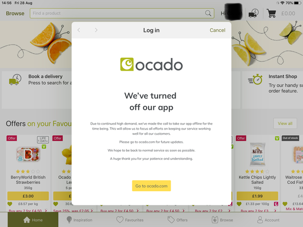 To think Ocado are on their way out?