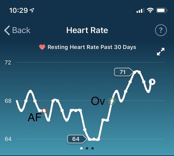 Tracking your cycle and possible BFP using RHR - part 2