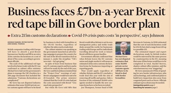 Westministenders: Don't forget to stockpile. Again.