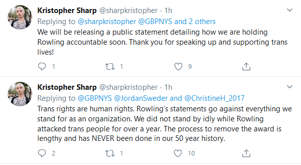 JK Rowling's has written another post