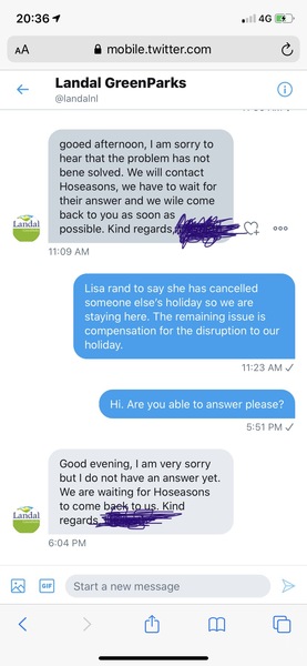 Hoseasons cock up - asked to leave holiday early