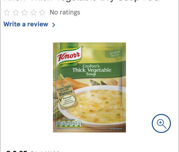 To ask where all the bright yellow very salty vegetable soup has gone?