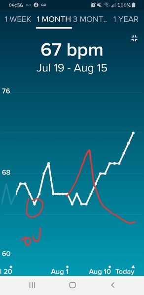 Tracking your cycle and possible BFP using RHR - part 2