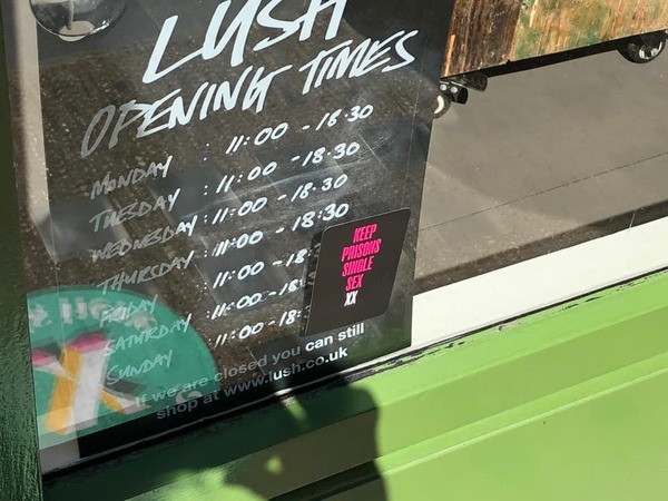Lush Edinburgh say they wouldn't serve anyone in "woman" T-shirt